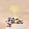 Happy Mother's Day Cake Toppers Mirrored Gold Acrylic Cake Toppers Love Mum Ever Cake Topper for Mom Mother's Day Gift Mom Birthday Party Decorations view 2