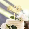 Happy Mother's Day Cake Toppers Mirrored Gold Acrylic Cake Toppers Love Mum Ever Cake Topper for Mom Mother's Day Gift Mom Birthday Party Decorations view 3