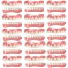 XZLZMD Silica Prosthesis Teeth Top Bottom Dentures Cosmetic Natural Color Lnstant Veneers Reusable Lnstant repair of Cracked or Missing Dental,15 pairs view 1