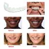 XZLZMD Silica Prosthesis Top and Bottom Tooth Dentures Reusable Care Veneers Cosmetic Natural Color Lnstant repair of Cracked or Missing Dental for Perfect Smile,4 pair view 4
