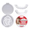 XZLZMD Silica Dentures Lnstant repair of Cracked or Missing Dental Dental Temporary False Teeth Top and Bottom Tooth Cover Alternative Dentures,5 pair view 2