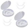 XZLZMD Silica Dentures Lnstant repair of Cracked or Missing Dental Dental Temporary False Teeth Top and Bottom Tooth Cover Alternative Dentures,2 pair view 1