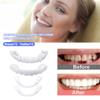 XZLZMD Silica Prosthesis Teeth Temporary False Teeth Cover Denture Braces Reusable Teeth Veneers Fake Tooth Kit Cosmetic Whitening Denture,5 pair view 2