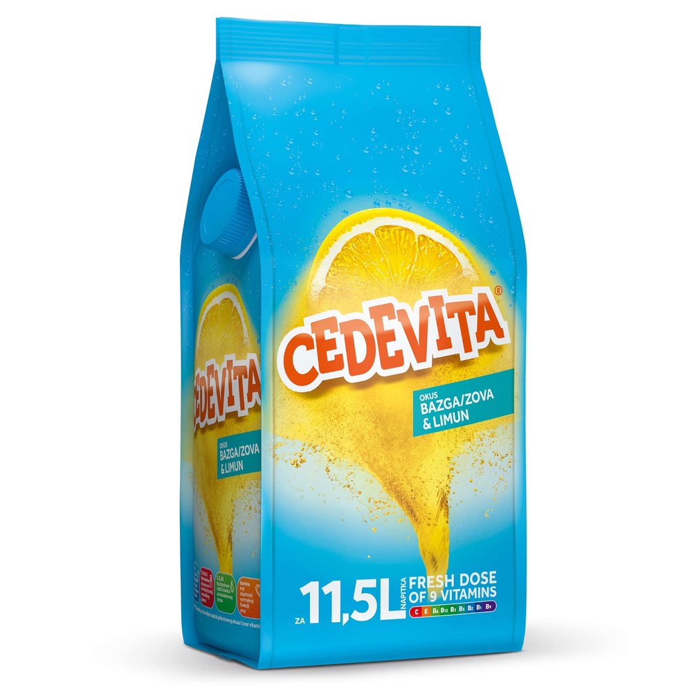 Cedevita Elderberry Lemon Flavour - Instant Vitamin Drink 900 g