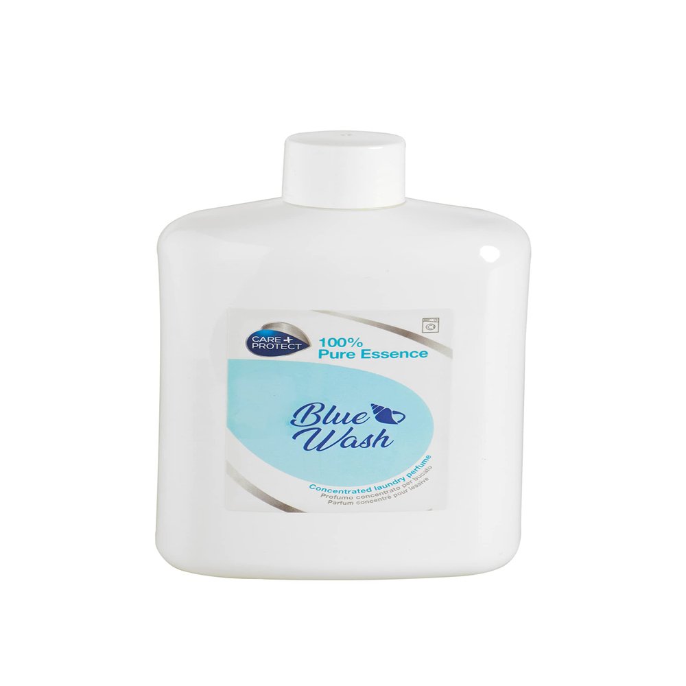 CARE + PROTECT Blue Wash Laundry Perfume In-Wash Scent Booster, Long Lasting Active Formula, 400ml for up to 80 washes