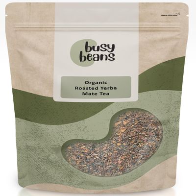 Organic Roasted Yerba Mate Tea - Certified Organic - by Busy Beans Organic (100g)