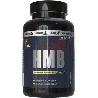 Mr Run's HMB - Muscle Strength & Fitness, 1000mg per Serving - Protect from Muscle Loss During Calorie Cutting, Ageing or Inactivity - 120 Capsules, 60 Servings
