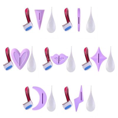 Sharplace 7Pcs Bikini Privates Shaving Stencil for Pubic Hair Women