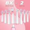 Electric Toothbrush for Adult, Sonic Toothbrushes with 8 Brush Heads 40000 VPM 5 Modes, Sonic Toothbrushes Fast Rechargeable 4 Hours Last 30 Days (P1, Blompink) view 4
