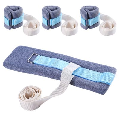 4PCS Sponge Anti-Strangulation Straps for Limbs Hospital Bed Wrist Straps Patients Hand and Ankle Restraint Belt Anti-Extubation Tube Scratch Manic Care Products