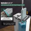 JOYMOOP Mop and Bucket with Wringer Set, Flat Squeeze Mop Flat Head Mop, Dust Mops for Wall Cleaner with Long Handle, Wet and Dry Use Microfiber Mops for Household Cleaning view 2