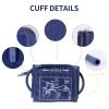 Blood Pressure Cuff, ISFORU 22-52CM Extra Large Cuff for Blood Pressure Monitor, Replacement Cuff for Upper Arm Digital Blood Pressure with 6 Replaceable Connector for Big Arm view 4
