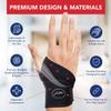 Doctor Developed Wrist supports with Wrist brace - for carpal tunnel, wrist injuries, wrist support for arthritis, hand support, wrist strap with Doctor Handbook (2 Pack) view 3