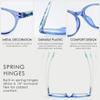 HEEYYOK Reading Glasses for women,+1.25 Readers glasses for women,retro Round Frame,Spring Hinges Includes 4 Pouch view 4