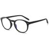 Lanomi Round Blue Light Blocking Reading Glasses Women Men Lightweight Large Frame Readers Eyeglasses Spring Hinge Anti Blue Eyewear (Black, 4.0) view 1