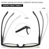 Lanomi Round Blue Light Blocking Reading Glasses Women Men Lightweight Large Frame Readers Eyeglasses Spring Hinge Anti Blue Eyewear (Black, 4.0) view 4