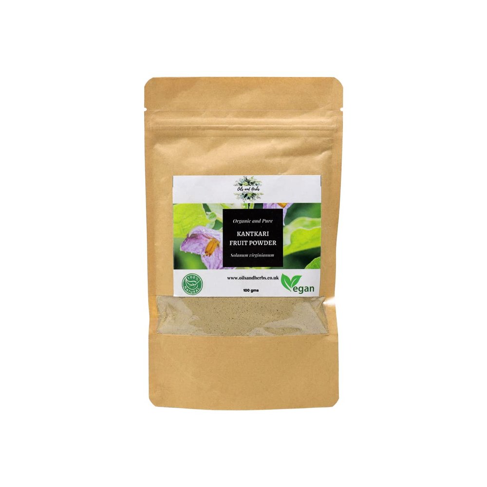 Clean Organic Kantakari Fruit Powder - Yellow Fruit Nightshade- 100% Pure and Natural (300)