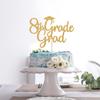 Gold Glitter 8th Grade Grad Cake Topper - Class of 2022 Congrats Grad Cake Decor, Fifth Grade Graduation Party Decorations view 4