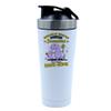 500ml Aluminium Shaker Bottle for Supplement Shakes - Easy Clean, Durable Cup Mothers Day, Grandma Saurus Birthday, Christmas, Secret Santa, Granny, Gran. (White) view 1