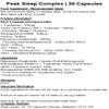 Peak Sleep Complex - 30 Capsules | Contains Zinc, Glycine, Inulin view 2