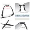 2 Pairs Rimless Bifocal Reading Sunglasses UV400 Protection Sports Outdoor Unisex Sun Readers Blue Light Blocking Glasses for Men and Women Driving Safety Eyeglasses Tinted Lens Shades Eyewear 3.0 view 4