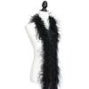2Meters (1Ply 3Ply 5Ply 10Ply 20Ply) White Black Ostrich Feathers Boa Wedding Costume Cosplay Fashion Feathers for Crafts-1 Ply Black view 1