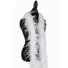 2Meters (1Ply 3Ply 5Ply 10Ply 20Ply) White Black Ostrich Feathers Boa Wedding Costume Cosplay Fashion Feathers for Crafts-1 Ply Black view 3