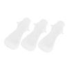 3pcs Reusable Sanitary Cotton Period Pads Absorbent Washable Feminine Pads Panty Liners for Women Girls Teens 420mm White view 1