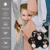 Pack of 6 Wool Dryer Balls, Muulaii Reusable Fabric Softener, Extra Large, Black Penguin view 4