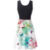 Chemises & Negligees Women Plus Size O-Neck Sleepwear Floral Print Dress Green view 4
