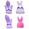 SNAILAGE Silicone Massage Attachments 4 Pcs Replaceable Accessories Matching 4.0 cm Massager Head for Deep Tissue Muscle Relaxation B (1), Purple view 1