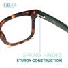 2SeeLife Wide Reading Glasses for Women Medium-Large Fit, Thick & Sturdy Frame, Spring Hinges, Premium Designer Readers, Tortoise Green, +2.25 view 4