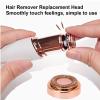 Hair Remover Replacement Head, Women's Electric Body Facial Hair Shaver Machine Replacement Heads Hair Remover for Flawless Legs, Rose Gold view 3