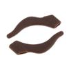 10 Pairs Silicone Glasses Ear Hooks Tip Eyeglasses Grip Anti-slip Temple Holder - Brown, as described view 4