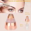 Eyebrow Hair Remover Replacement Head, Electric Painless Eyebrow Trimmer Head for Women Flawless Brows Facial Hair Trimming Device Replacement Head, Rose Gold view 2