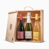 Wooden 3 Wine Pencil Case view 1