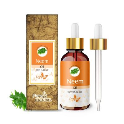 Crysalis Neem (Azadirachta Indica) Oil |100% Pure & Natural Undiluted Carrier Oil Organic Standard| for Moisturizing The Skin & Hair Care | Aromatherapy Oil | 50ml