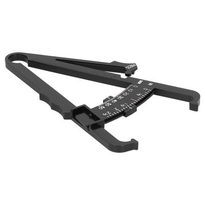 Accurate Body Fat Caliper, Black Plastic Body Fat Caliper Unisex Skinfold Caliper Body Fat Measurement Device for Men and Women (Black Metric Fat Caliper)