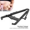 Accurate Body Fat Caliper, Black Plastic Body Fat Caliper Unisex Skinfold Caliper Body Fat Measurement Device for Men and Women (Black Metric Fat Caliper) view 3