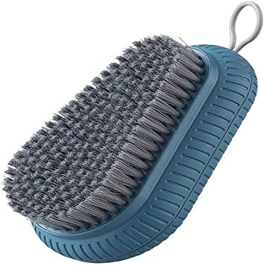 P-Plus International Scrub Brush, Quality Soft Laundry Clothes Shoes Scrubbing Brush, Easy to Grip Household Cleaning Brushes (Blue, Pack of 1)