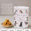 Thank You for Looking After My Dog Gifts  Hatties Gifts Dog Walker and Sitter Thank You Hamper, Luxury Tea and Biscuit Hamper with Vanilla Fudge Tin view 3