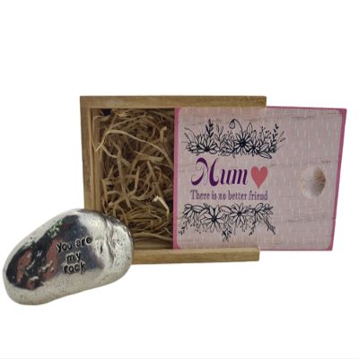 Mum There is No Better Friend You Are My Rock Gift Idea For Mum (rock-betterfriend)
