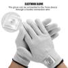 ASXZ Silver Fiber Electromagnetic Radiation Protective Gloves, Emf Blocking, Electrode Gloves, for Relaxation Hand Pain Relief,Gray view 4