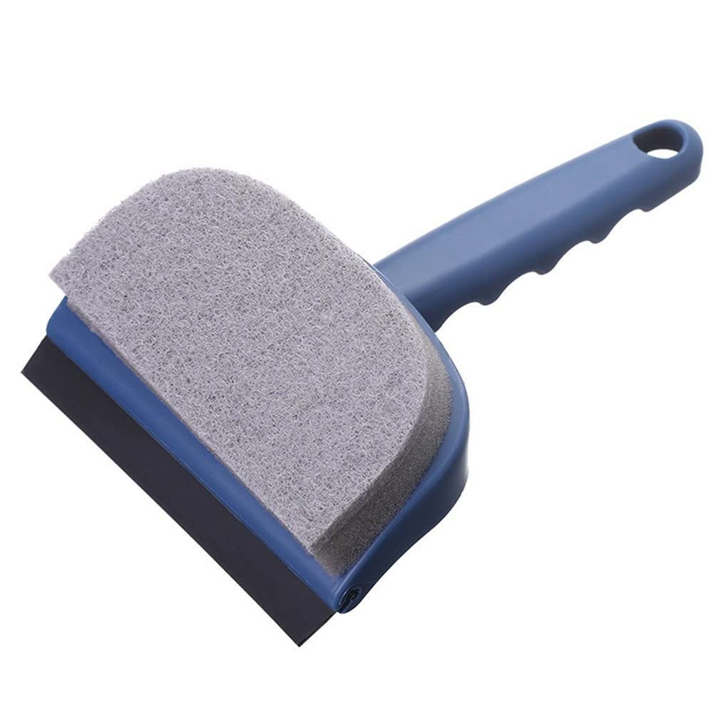 2-in-1 Wiper Glass Cleaning Brush Scraping and Washing Glass Cleaner Windscreen Wiper Double Sided Glass Cleaner Window Wiper Multipurpose Cleaning Brush Household Surface Cleaner Wiper