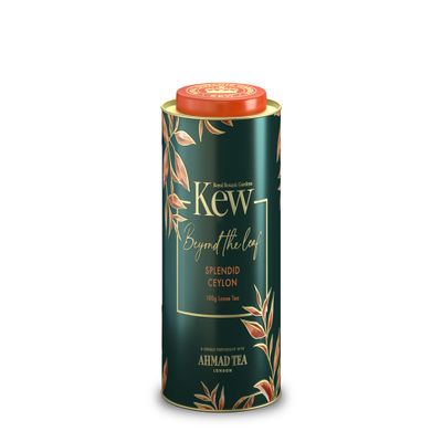 Ahmad Tea & KEW Gardens | Splendid Ceylon Caddy | Black Tea | Perfect tea gift | 100g Loose Leaf Tea | 1 Flavour
