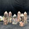 XUQULI gemstones for decoration 1pc Natural Rhodonite Crystal Quartz Wand Point Crystal Mineral Home Decoration Natural Healing Stones and Crystals Aura Chakra Crystal (Size : 80-90mm) view 2