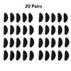 20 Pairs D-Shaped Self Stick Silicone Nose Pads Eyeglass Nose Pads Cushions Stick on Anti-Slip Adhesive for Full Frame Eyeglasses Sunglasses (19 * 8 * 1mm) view 4
