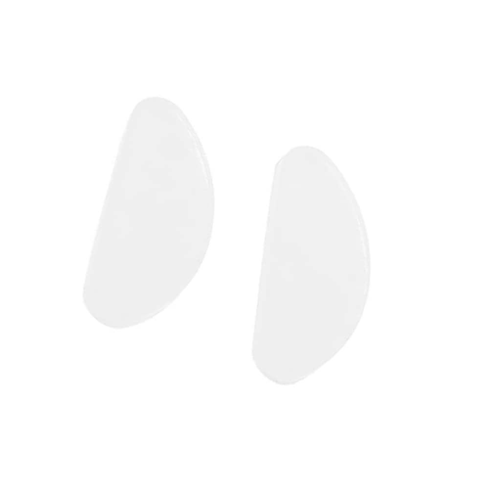 20 Pairs D-Shaped Self Stick Silicone Nose Pads Eyeglass Nose Pads Cushions Stick on Anti-Slip Adhesive for Full Frame Eyeglasses SunglassesTransparent 19 * 8 * 1.5mm