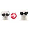 20 Pairs D-Shaped Self Stick Silicone Nose Pads Eyeglass Nose Pads Cushions Stick on Anti-Slip Adhesive for Full Frame Eyeglasses SunglassesTransparent 19 * 8 * 1.5mm view 3