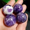 XUQULI gemstones for decoration 21-22mm 4pcs NATURAL Dream Amethyst Crystal sphere ball Orb Gem Stone Aura Chakra Crystal view 4